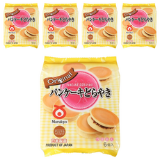 丸京 銅鑼燒 原味紅豆, 日本製造 6個入, 324g, 5包