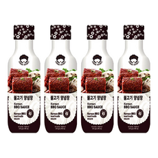 AJUMMA REPUBLIC 阿珠嬤 韓式醃烤肉醬 烤肉醬 醃製 拌炒, 335g, 4瓶