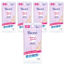 Biore 蜜妮 台灣公司貨 深層卸粧棉 攜帶包, 10張, 5包