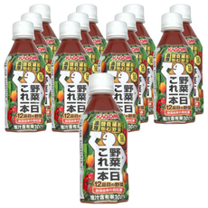 KAGOME 可果美 野菜一日100%蔬果汁，12種蔬菜，100%原汁含有率，補充營養, 280ml, 12瓶