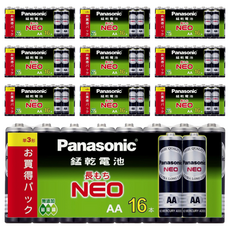 Panasonic 錳乾電池3號, 16入, 10組
