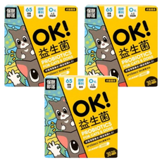 LitoMON 怪獸部落 OK益生菌 30包入, 腸道健康/乳酸菌, 30入, 3盒