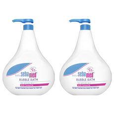 Baby sebamed 施巴嬰兒泡泡浴露1L 2入組 (含洋甘菊, 溫和清潔配方, pH5.5), 1L, 2瓶