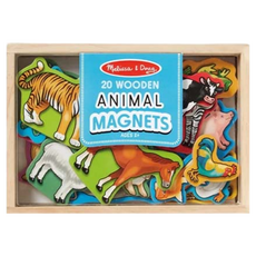 Melissa&Doug 瑪莉莎 磁力 動物造型木質磁鐵貼, 1組
