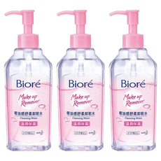 Biore 蜜妮 台灣公司貨 零油感舒柔卸粧水 溫潤保濕型, 300ml, 3瓶