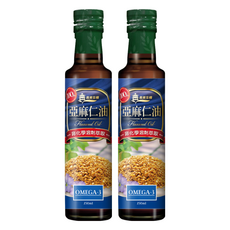 義美生機 亞麻仁油, 非化學溶劑萃取, Omega-3, 250毫升, 250ml, 2瓶