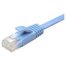 POLYWELL 寶利威爾 CAT6扁線 1Gbps RJ45 高速網路線, 3m, 藍色, 1個