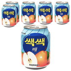 LOTTE 樂天 水梨汁, 韓國原裝進口, 清爽水梨風味, 238ml, 6罐