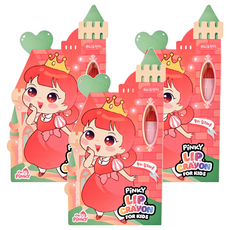i'm pinky 兒童潤色護唇膏，質地溫順，滋潤保護寶貝嘴唇, 珊瑚橘, 3支
