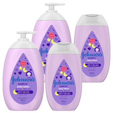 Johnson's 嬌生 甜夢純淨潤膚乳套裝, 嬰兒潤膚乳 500mL+300mL, 2組
