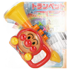 日本 PiNOCCHiO ANPANMAN 麵包超人 天才寶貝 小喇叭, 趣味喇叭樂器 增進孩童音感能力, 1個