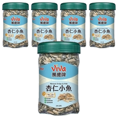 ViVa 萬歲牌 杏仁小魚, 芝麻調味, 鹹香酥脆, 270g, 5罐
