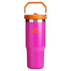 STANLEY 經典系列 IceFlow 手提吸管杯 台灣公司貨, 熱帶粉, 880ml, 1個
