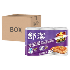 Kleenex 舒潔 食安級耐用廚房紙巾 大小隨意撕 108張, 6捲, 6袋