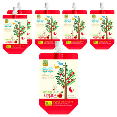 Nature Village 自然村 蘋果果汁, 韓國製, 100%蘋果汁, 無添加物, 兒童果汁, 100ml, 6包