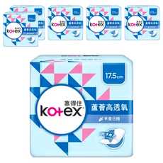 Kotex 靠得住 蘆薈高透氧護墊平常日用 無香, 17.5cm, 96片, 6組