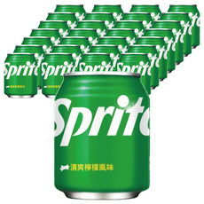 Sprite 雪碧 清爽檸檬風味, 透明氣泡 酷爽解渴, 250ml, 48罐