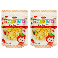 寶寶食堂 嬰幼兒番茄風味米餅, 8個月以上寶寶適用, 蕃茄, 19g, 2包