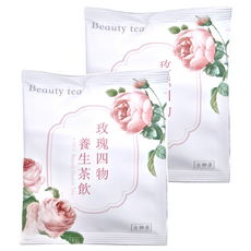 仁濟中藥 IIISO 機能玫瑰四物美妍茶 Set - 暖暖四寶, 紅潤健康, 不添加黑糖/冰糖, 6g, 12包, 2盒