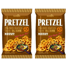SAMJIN 三進 迷你蝴蝶脆餅, 鐵板海鮮口味, 70g, 2包