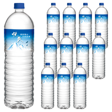 悅氏 礦泉水, 雪山山脈天然純淨水 12瓶, 1.5L