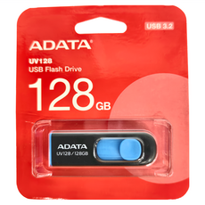 ADATA 威剛 隨身碟 UV128 藍色, 128GB, 1個