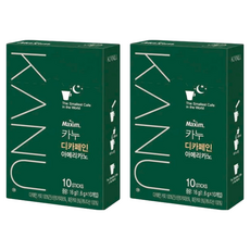 KANU 低咖啡因美式即溶咖啡, 1.6g/包, 10包/盒, 10條, 2盒