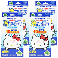 Novopin Kitty退熱貼套裝，10小時冷卻，4枚入，薄荷香，大人/小孩用, 4片, 4盒