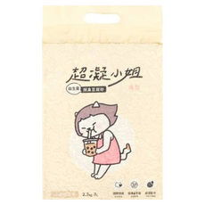 超凝小姐 益生菌除臭豆腐砂, 低粉塵, 速凝結, 超除臭, 2.7kg, 1包, 珍珠奶茶香