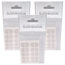 GLOSSYBLOSSOM 雙面指甲貼, 3包