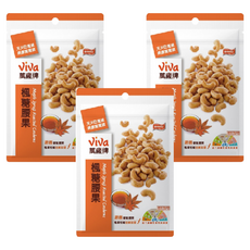 ViVa 萬歲牌 楓糖腰果, 酥香甜蜜 金黃香澤 100公克, 100g, 3包
