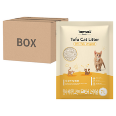Tamsaa Basics 豆腐貓砂 原味 7L Set 6, 高效凝結 快速結團 易溶於水 可直接沖馬桶, 經典香, 6包