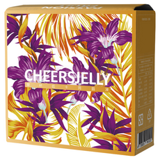 CHEERSJELLY 舉杯低卡 百香果蒟蒻凍, 果香馥郁 Q彈微脆口感, 396g, 1盒