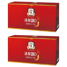正官庄 活蔘28D 高麗蔘活力飲禮盒, 100ml, 10瓶, 2盒