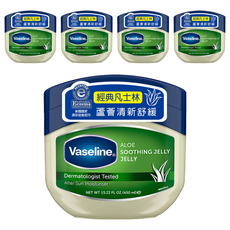 Vaseline 凡士林 蘆薈清涼舒緩潤膚膏, 450ml, 5罐