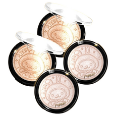 n.A.F LED 星光打亮餅 妮兔金裝版 10g, 玫瑰金, 4盒