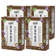 薌園 黑豆牛蒡茶, 青仁黑豆, 黃金比例調配, 不含咖啡因, 10g, 10包, 4盒