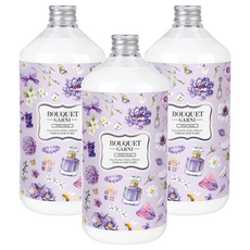 BOUQUET GARNI 香水衣物柔軟精, 持久香氛, 超濃縮, 白麝香, 1L, 3瓶