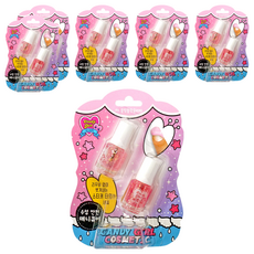 Candy girl 兒童水性指甲油套裝, 可撕拉，顏色鮮明可愛，溫和不刺激, 06 閃耀亮片, 6組
