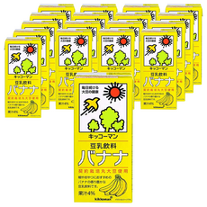 KIKKOMAN 龜甲萬 豆乳 香蕉風味，果汁4%, 200ml, 18入