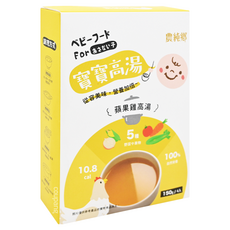 農純鄉 台灣公司貨 寶寶高湯 蘋果雞高湯 6個月以上 4包, 600g, 2盒