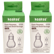 haakaa 瑞斌 簡易手壓矽膠球吸鼻器套裝, 2個矽膠頭, 2組