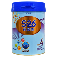 Wyeth 惠氏 S-26 資兒樂幼童成長配方 再升級版 4號, S-HMO助力寶寶成長, 學習發展好夥伴, 3-7歲適用, 3-7歲, 850g, 1罐