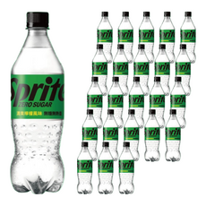 雪碧 ZERO SUGAR無糖 清爽檸檬風味 600ml x 24瓶