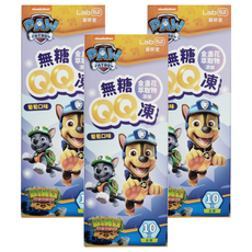 Lab52 齒妍堂 汪汪隊無糖QQ凍 葡萄+葉黃素3盒, 兒童零食, 無糖, QQ彈, 葉黃素, 葡萄+葉黃素, 3盒