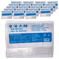 生活大師 抽取式擦手紙巾，200張，21公分x23公分, 20包
