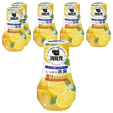 小林製藥 廁所芳香消臭元 檸檬清香 400ml, 大尺寸濾紙, 有效去除空氣臭味, 6瓶