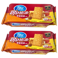 可口 蜂蜜燕麥 餅乾 一條裝, 100g, 2包