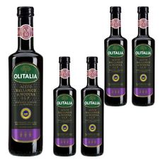 OLITALIA 奧利塔 摩典那巴薩米克醋，義大利原裝原罐進口，經橡木桶熟成, 250ml, 5瓶