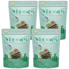 NATURMI 幸福米寶 海苔夾心脆脆 紫米芝麻口味, 30公克, 全素, 非油炸, 無防腐劑, 無化學添加, 適合12個月以上, 紫米芝麻, 30g, 3包